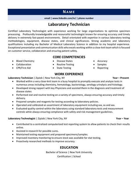 resume lab