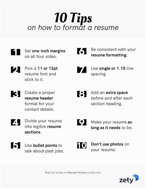 resume tips 2024